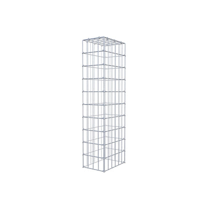Gavión complementario de tipo 3 100 cm x 30 cm x 20 cm (largo x alto x fondo), malla 5 cm x 10 cm, anillo en C