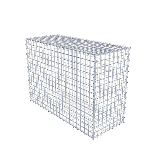 Gabbione 100 cm x 70 cm x 40 cm (L x H x P), maglia 5 cm x 5 cm, spirale