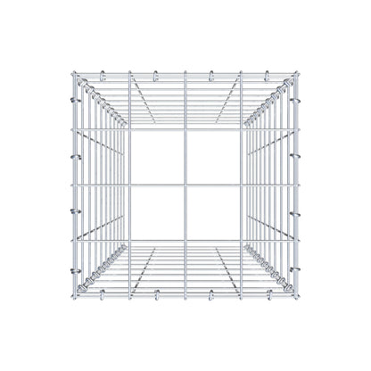 Gavión complementario de tipo 3 100 cm x 40 cm x 40 cm (L x A x P), malla 10 cm x 10 cm, anillo en C