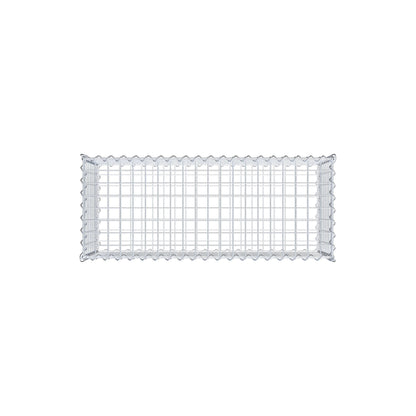 Gavión 100 cm x 40 cm x 40 cm (largo x alto x fondo), malla 5 cm x 5 cm, en espiral