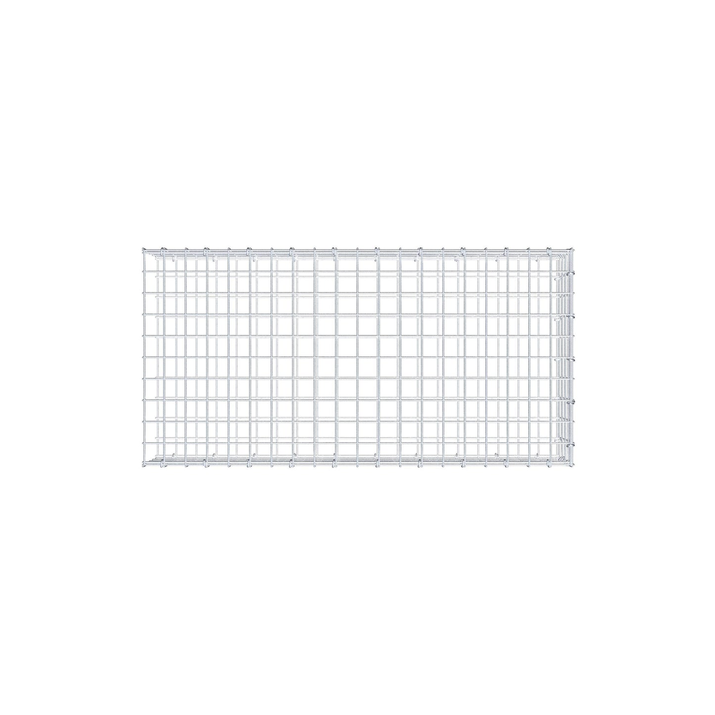 Gavión acoplable tipo 2 100 cm x 20 cm x 50 cm (L x A x P), malla 5 cm x 5 cm, anillo en C