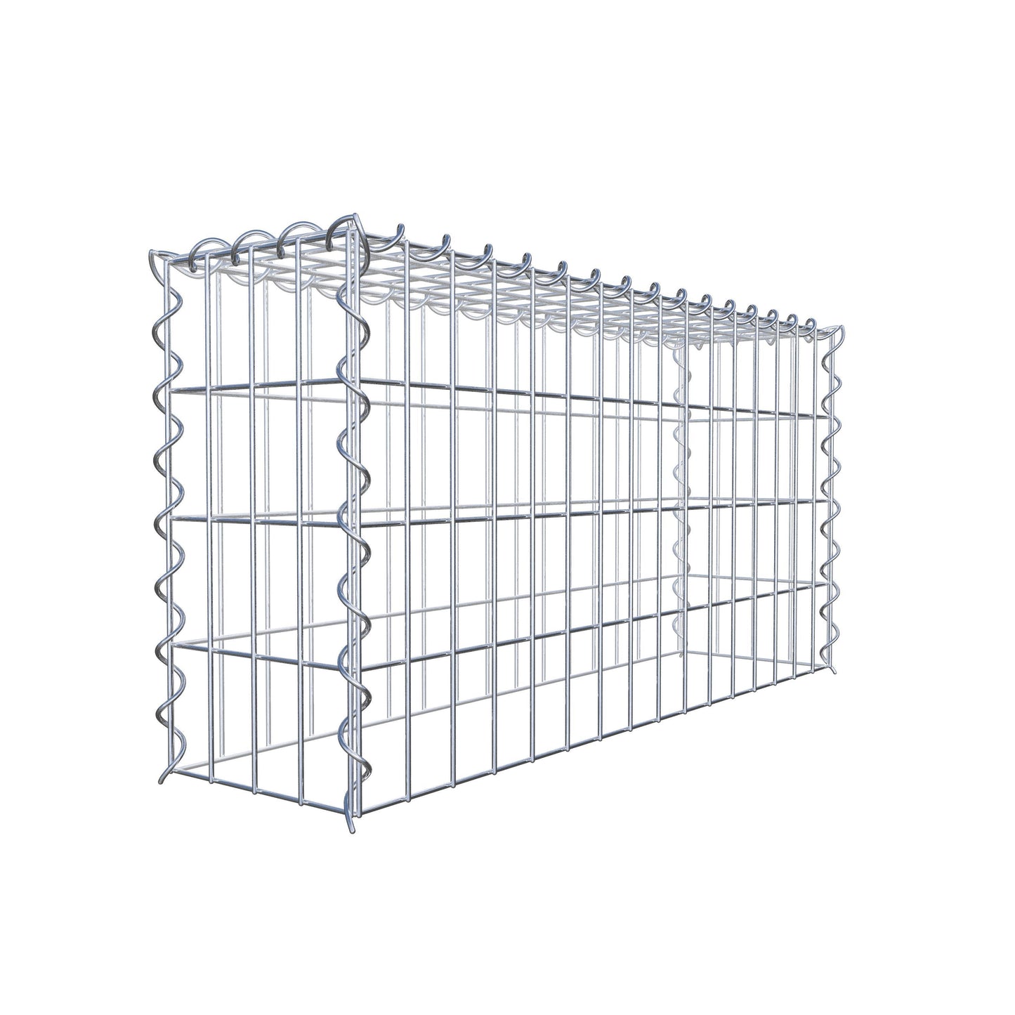 Gavión adicional tipo 3 80 cm x 40 cm x 20 cm (L x A x P), malla 5 cm x 10 cm, en espiral