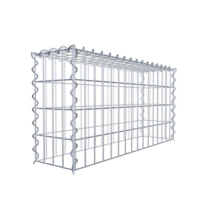 Gavión adicional tipo 3 80 cm x 40 cm x 20 cm (L x A x P), malla 5 cm x 10 cm, en espiral