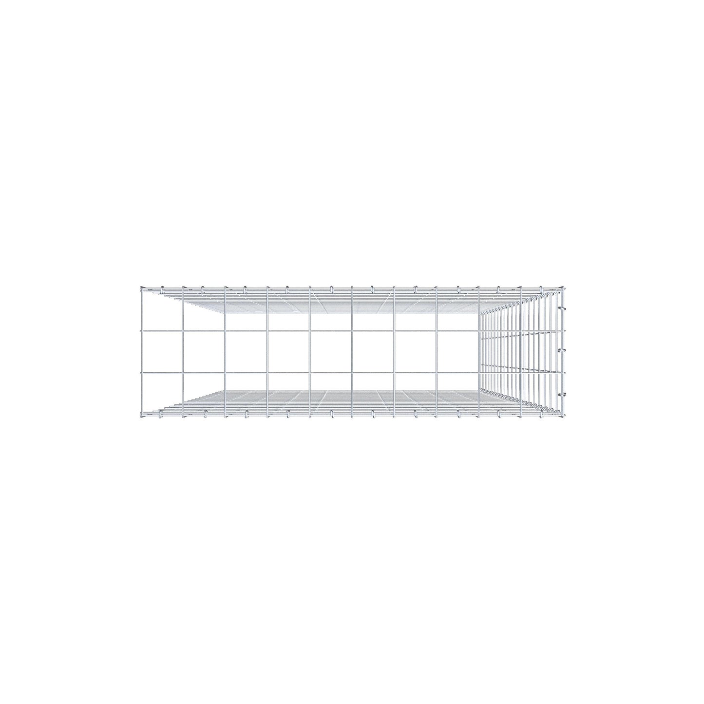 Gavión adicional tipo 4 200 cm x 100 cm x 30 cm (L x A x P), malla 10 cm x 10 cm, anillo en C