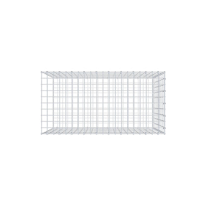 Monteret gabion type 2 100 cm x 70 cm x 50 cm, maskestørrelse 5 cm x 10 cm, C-ring