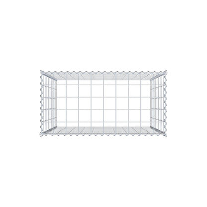 Gabião Tipo 3 100 cm x 100 cm x 50 cm (C x A x P), malhagem 10 cm x 10 cm, espiral