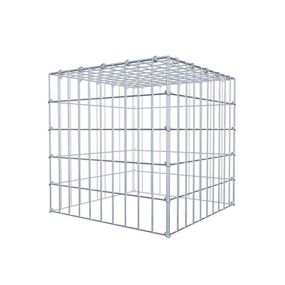 Fourche rapportée type 3 50 cm x 50 cm x 50 cm (L x H x P), mailles 5 cm x 10 cm, anneau en C
