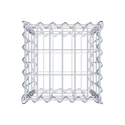 Gabbione 30 cm x 30 cm x 30 cm (L x H x P), maglia 5 cm x 10 cm, spirale