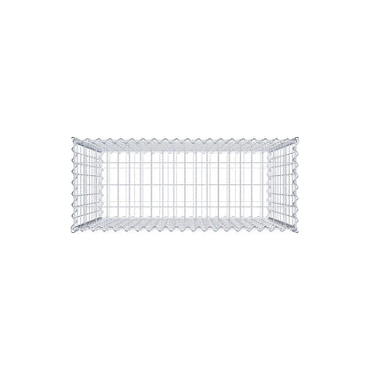 Gabion 100 cm x 100 cm x 40 cm (L x H x D), maskestørrelse 5 cm x 10 cm, spiral