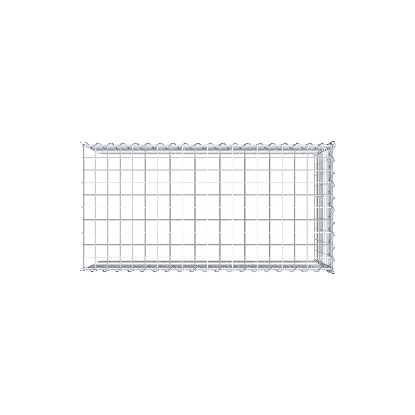 Add-on schanskorf type 4 100 cm x 50 cm x 50 cm (L x H x D), maaswijdte 5 cm x 5 cm, spiraalvormig