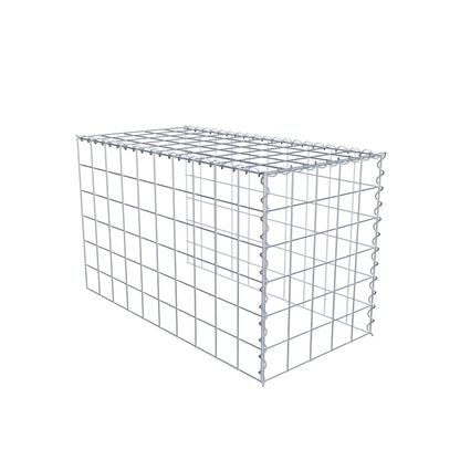 Gavión complementario tipo 4 100 cm x 60 cm x 50 cm (L x A x P), malla 10 cm x 10 cm, espiral