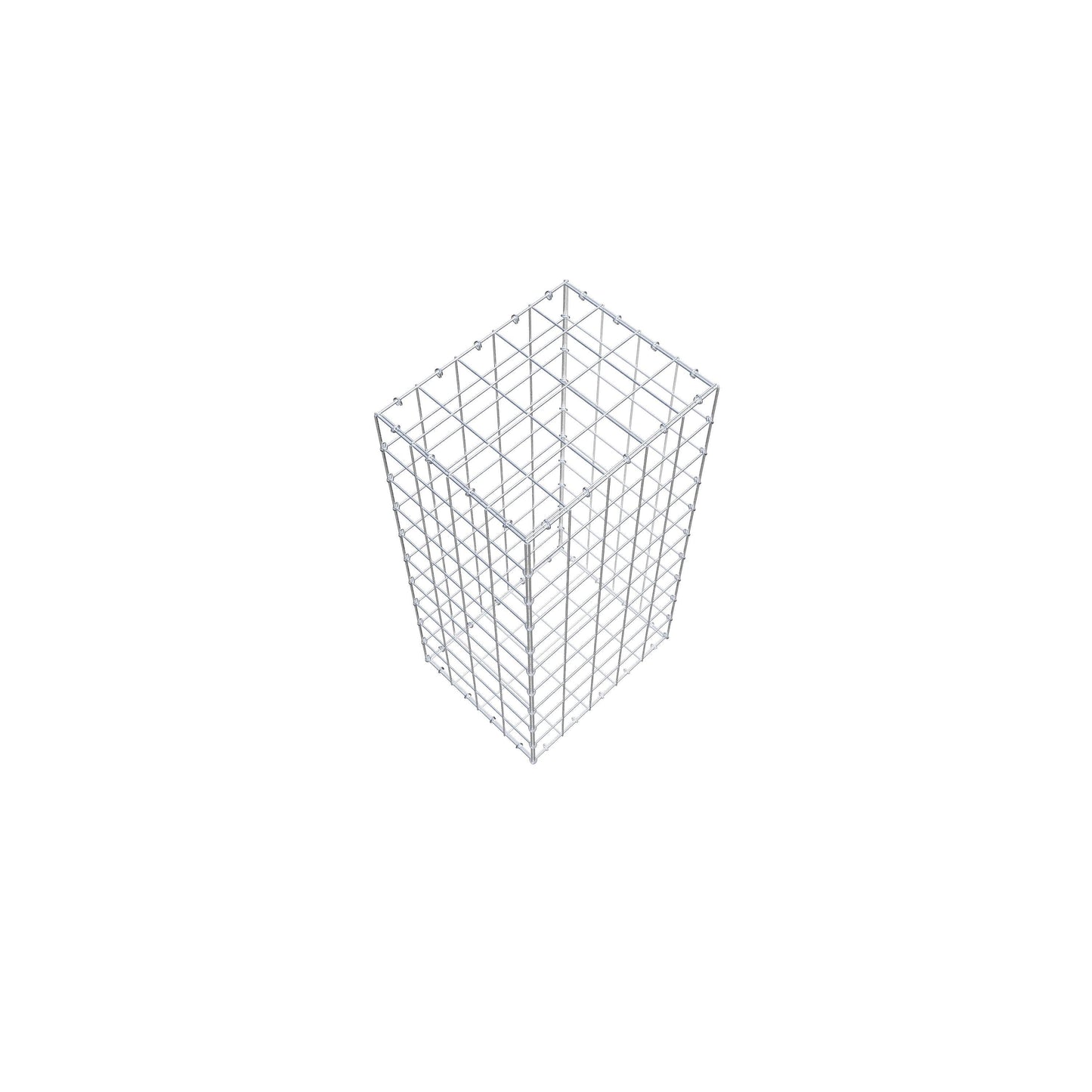 Gabião 100 cm x 40 cm x 50 cm (C x A x P), malhagem 10 cm x 10 cm, anel C