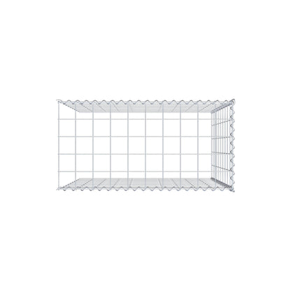 Gabião tipo 4 100 cm x 100 cm x 50 cm (C x A x P), malhagem 10 cm x 10 cm, espiral
