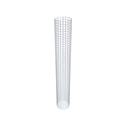 Colonna gabbionata rotonda 32 cm di diametro, 230 cm di altezza, maglia 5 cm x 5 cm