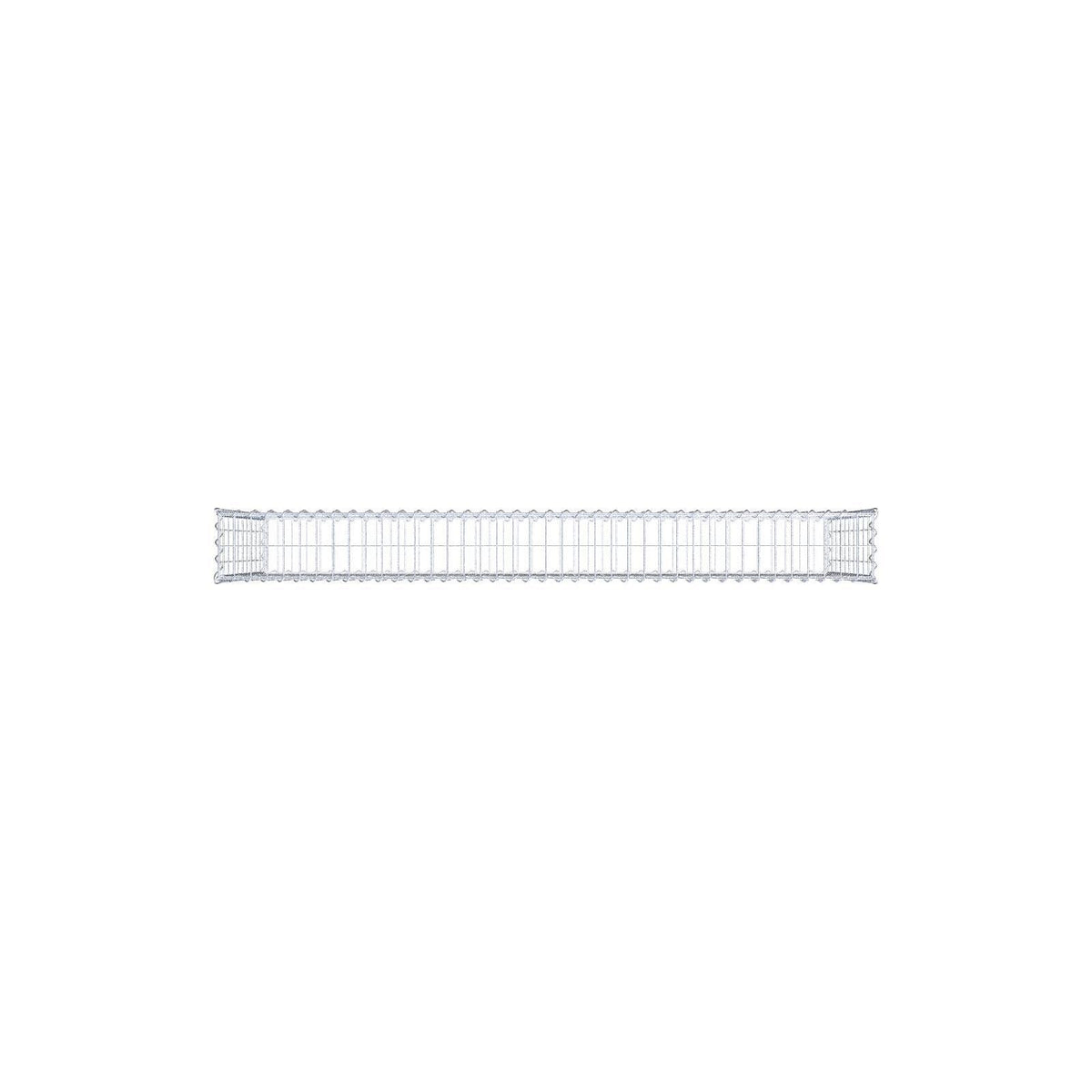 Gavión 200 cm x 100 cm x 20 cm (L x A x P), malla 5 cm x 10 cm, espiral