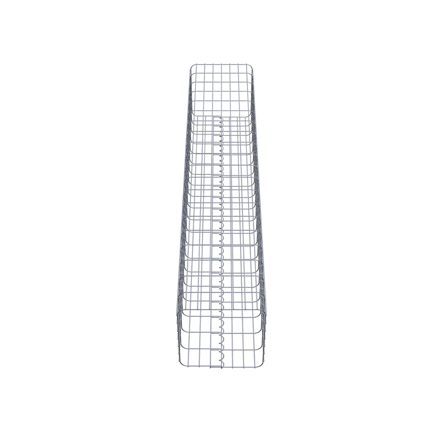 Columna de gaviones, angular 37 cm x 37 cm, 200 cm de altura, MW 5 cm x 10 cm
