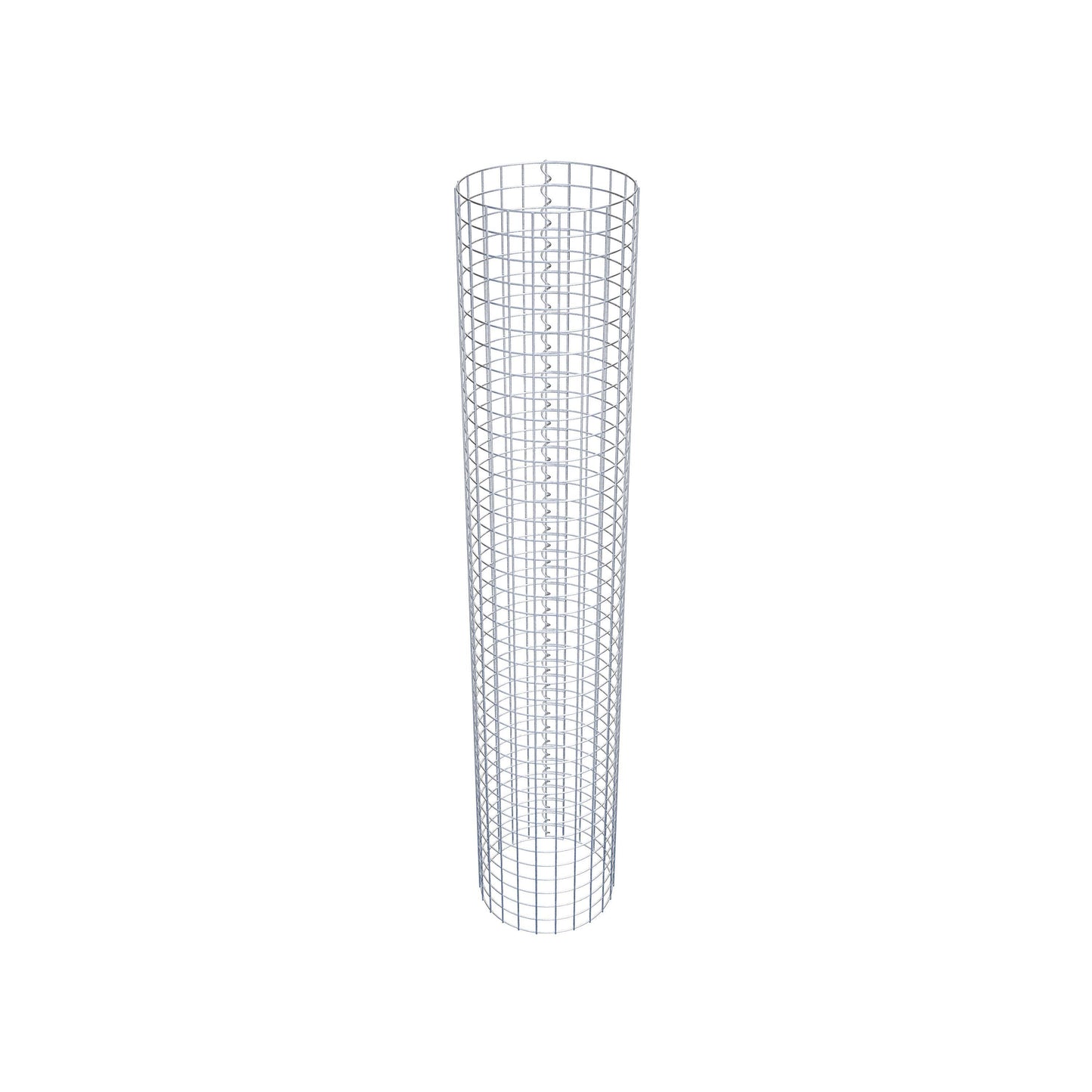 Gabion column around 37 cm diameter, 200 cm height, mesh size 5 cm x 5 cm