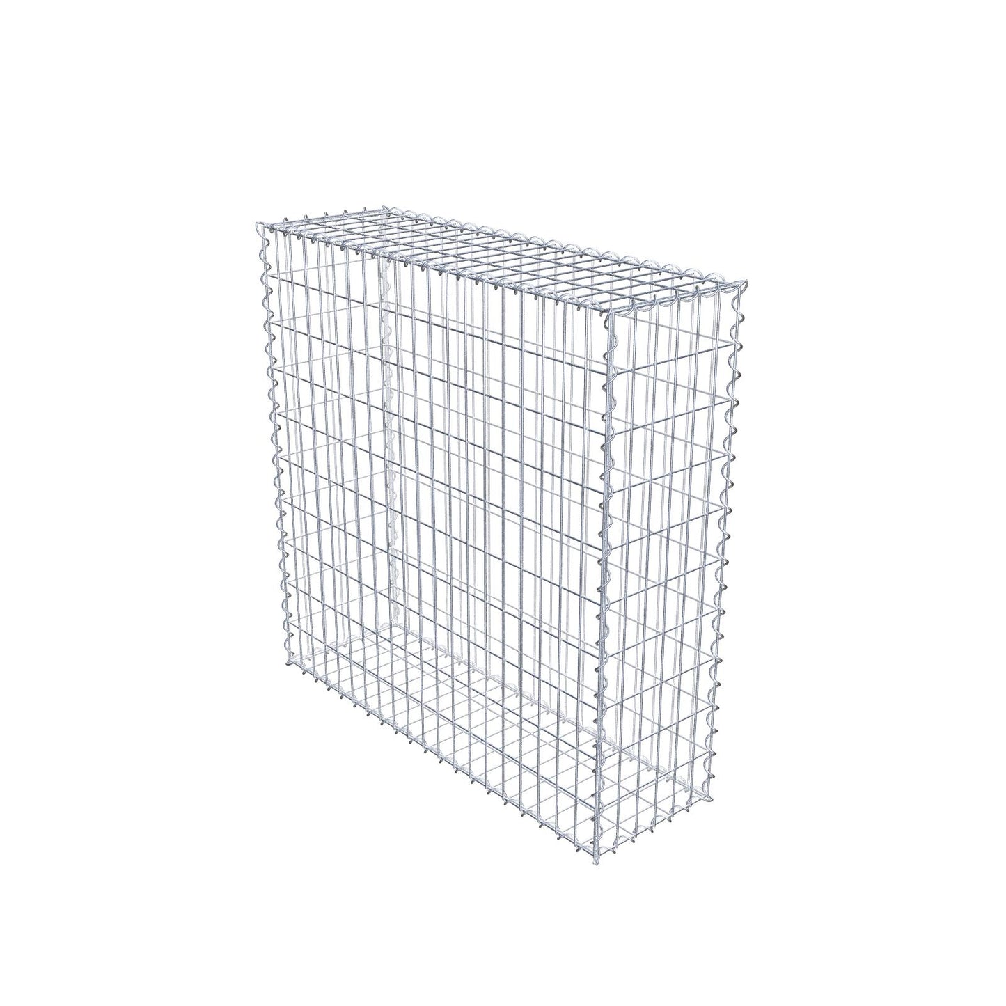 Set di 2 gabbioni 100 cm x 100 cm x 30 cm (L x A x P), maglia 5 x 10 cm, spirale
