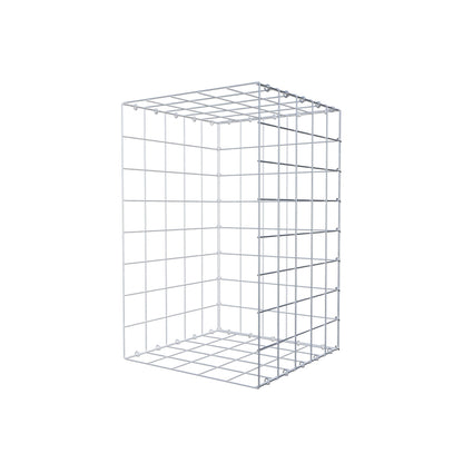 Monteret gabion type 2 80 cm x 50 cm x 50 cm (L x H x D), maskestørrelse 10 cm x 10 cm, C-ring