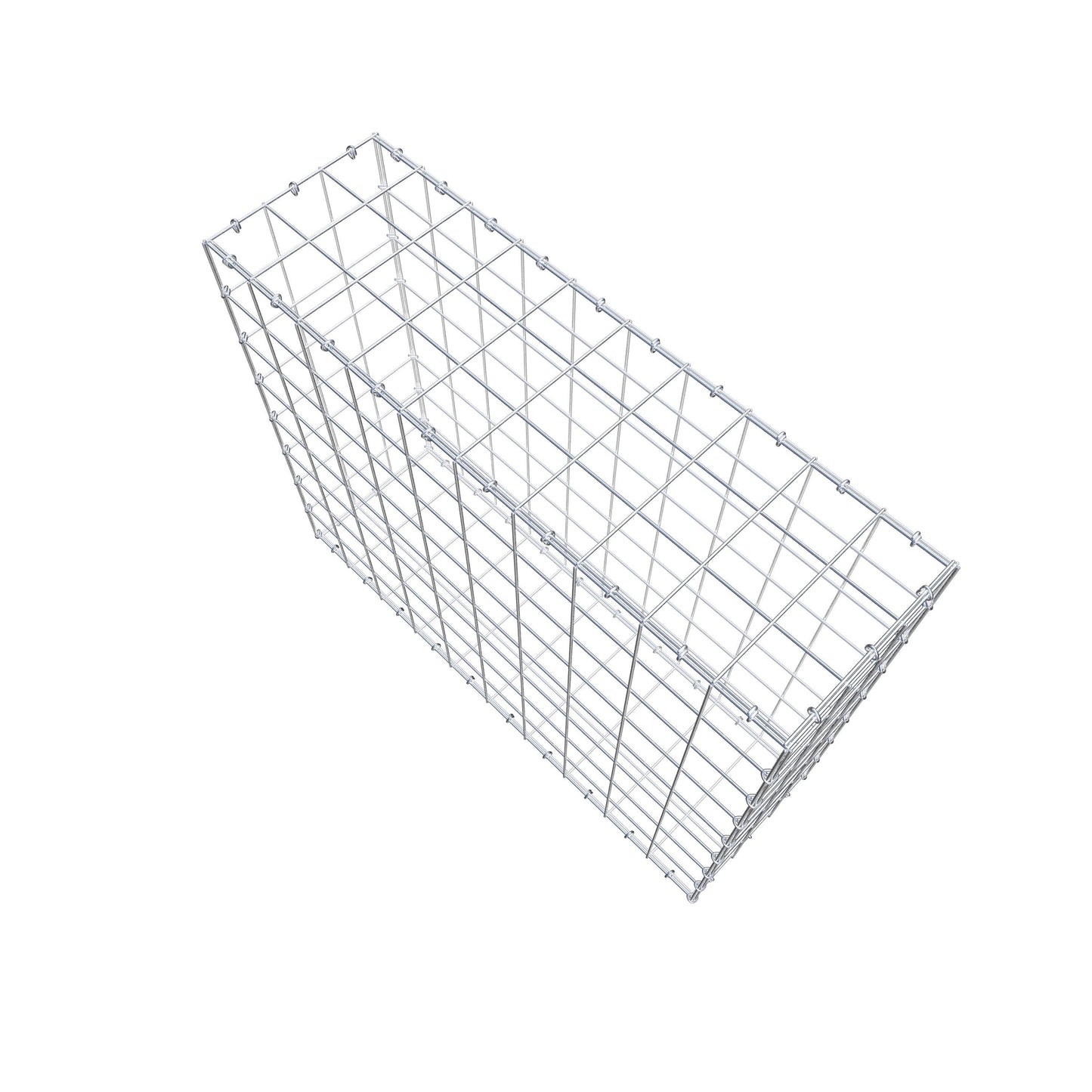 Gabion 100 cm x 80 cm x 30 cm (L x H x D), maskstorlek 10 cm x 10 cm, C-ring