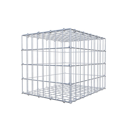 Schanskorf 50 cm x 40 cm x 40 cm (L x H x D), maaswijdte 5 cm x 10 cm, C-ring