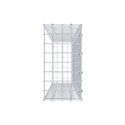 Gavión complementario de tipo 2 100 cm x 20 cm x 40 cm (largo x alto x fondo), malla 5 cm x 5 cm, anillo en C