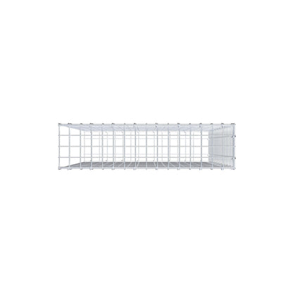 Gabbione aggiuntivo di tipo 2 100 cm x 80 cm x 20 cm (L x H x P), maglia 5 cm x 5 cm, anello a C