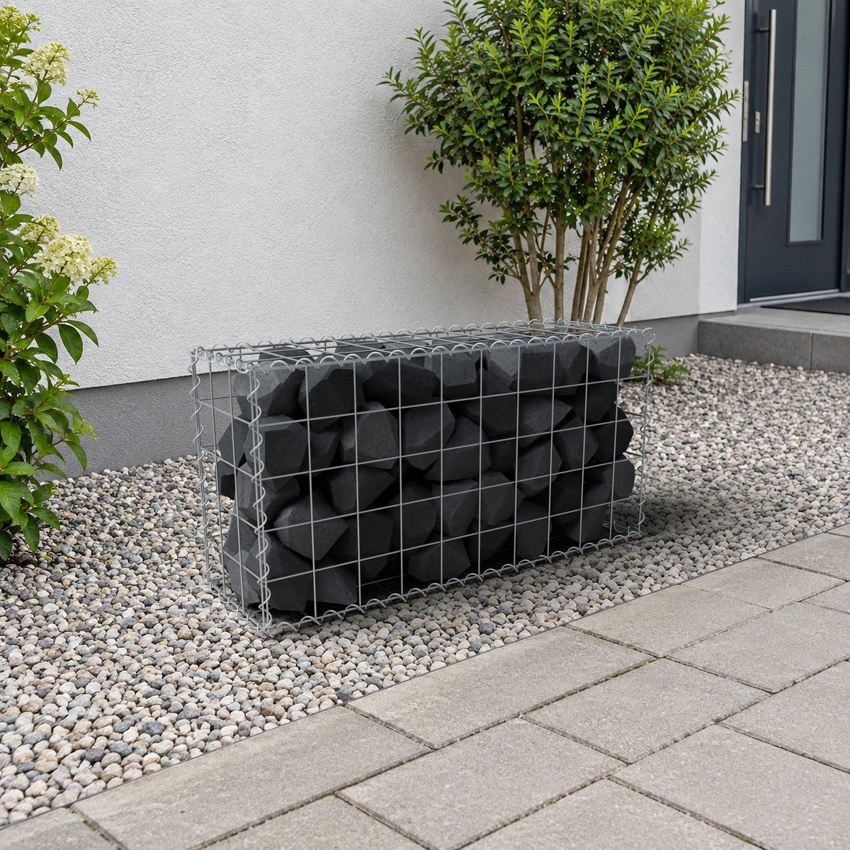 Gabbione 100 cm x 50 cm x 30 cm (L x H x P), maglia 10 cm x 10 cm, spirale