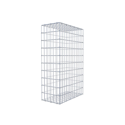 Gavión 100 cm x 60 cm x 30 cm (L x A x P), luz de malla 5 cm x 10 cm, anillo en C