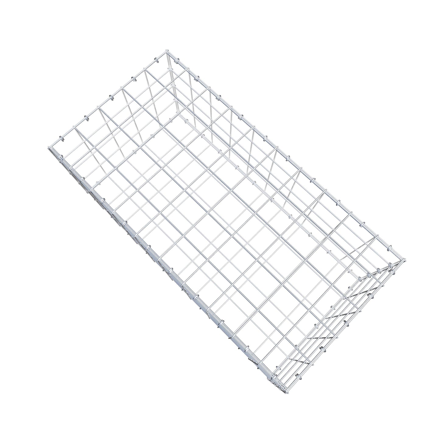 Gabião 100 cm x 40 cm x 50 cm (C x A x P), malhagem 10 cm x 10 cm, anel C