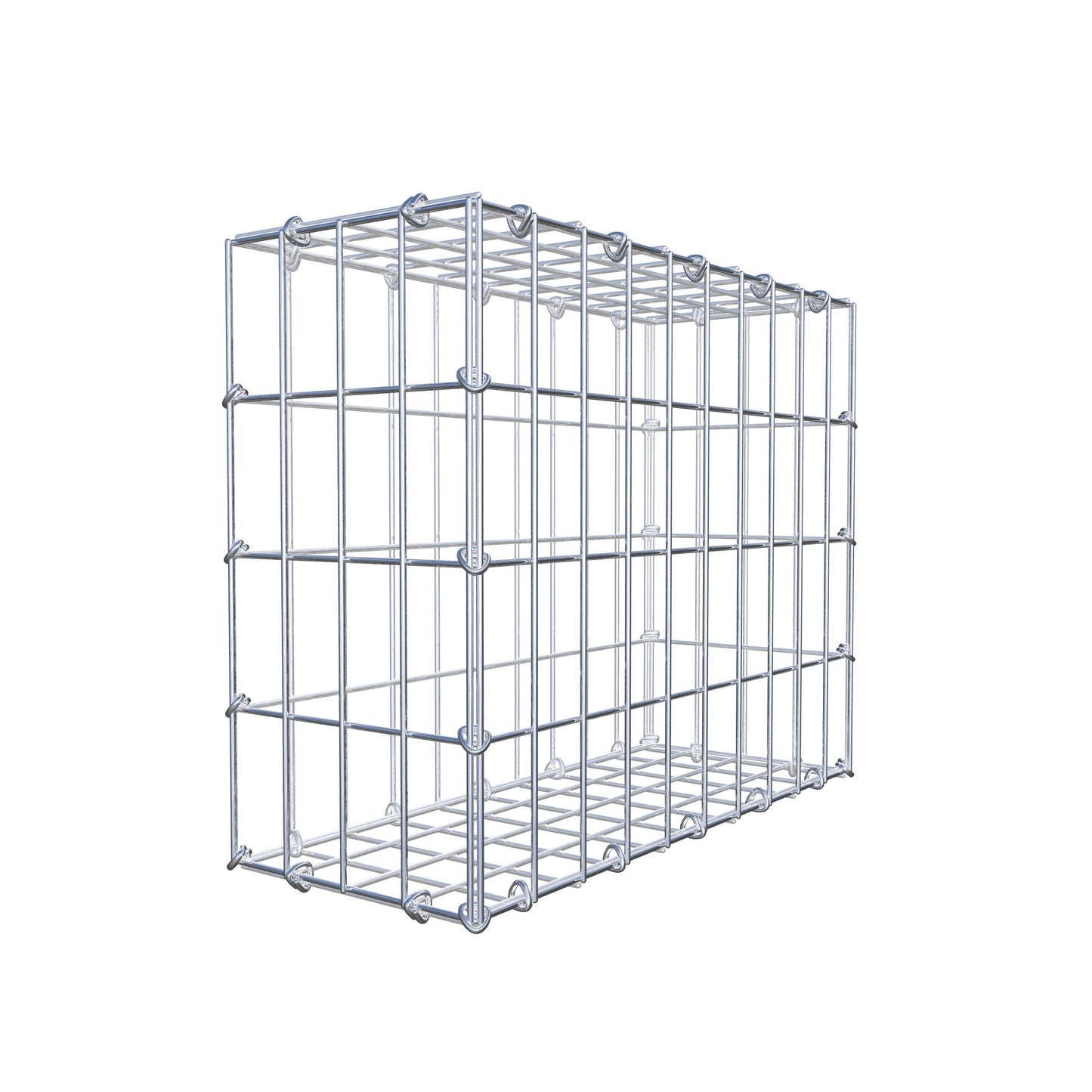 Gabião 50 cm x 40 cm x 20 cm (C x A x P), malhagem 5 cm x 10 cm, anel C