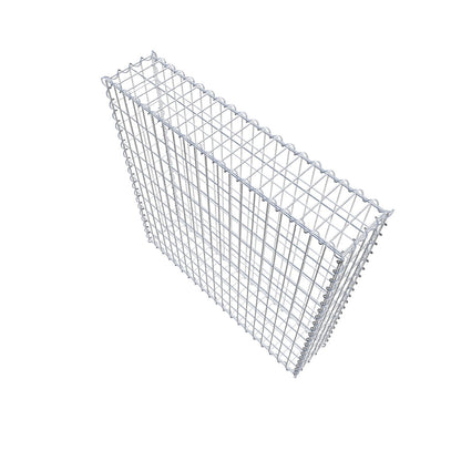 Gabbione 100 cm x 100 cm x 20 cm (L x H x P), maglia 5 cm x 10 cm, spirale