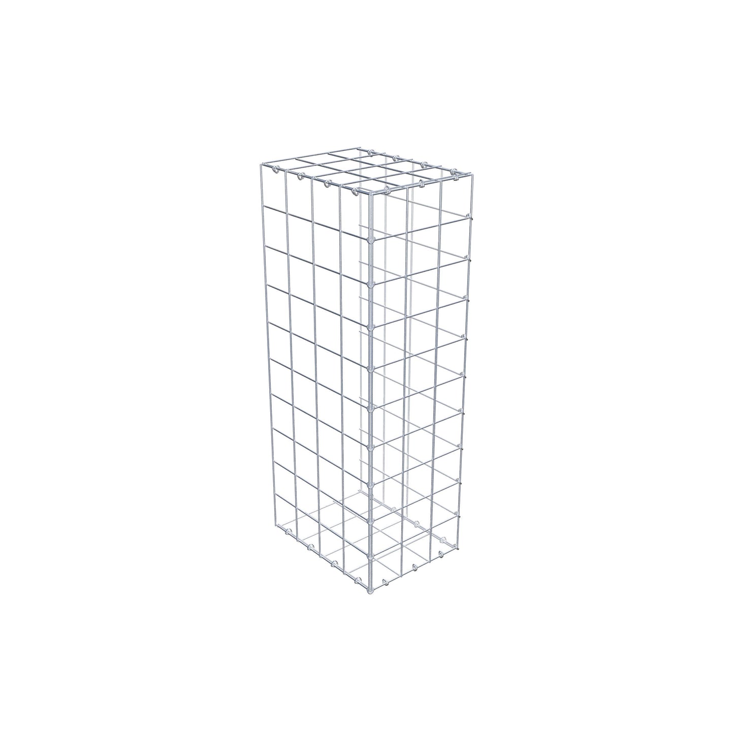 Type 2 oplegkorf 100 cm x 40 cm x 30 cm (L x H x D), maaswijdte 10 cm x 10 cm, C-ring