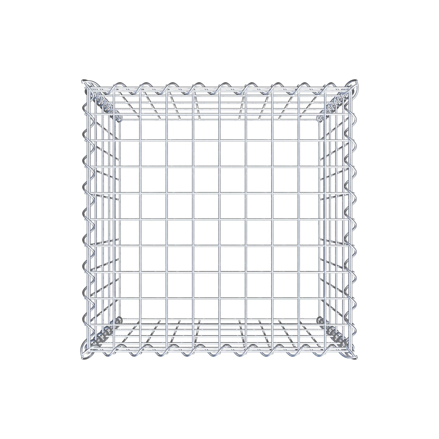 Opvokset gabion type 3 50 cm x 50 cm x 50 cm (L x H x D), maskestørrelse 5 cm x 10 cm, spiral