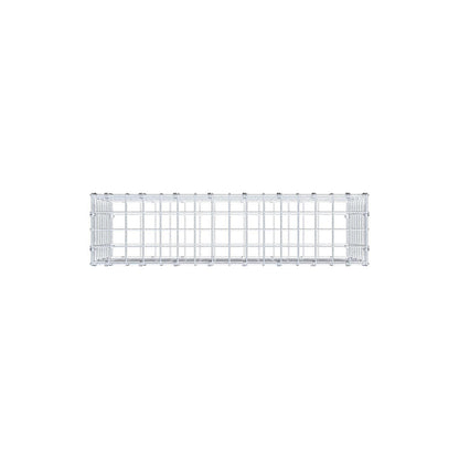 Gabion 80 cm x 40 cm x 20 cm (L x H x P), mailles 5 x 5 cm, anneau en spirale