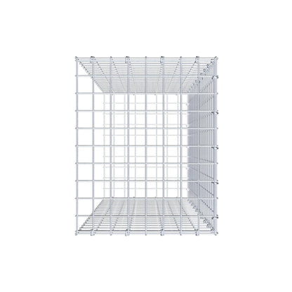 Gavión complementario de tipo 2 100 cm x 40 cm x 50 cm (largo x alto x fondo), malla 5 cm x 5 cm, anillo en C