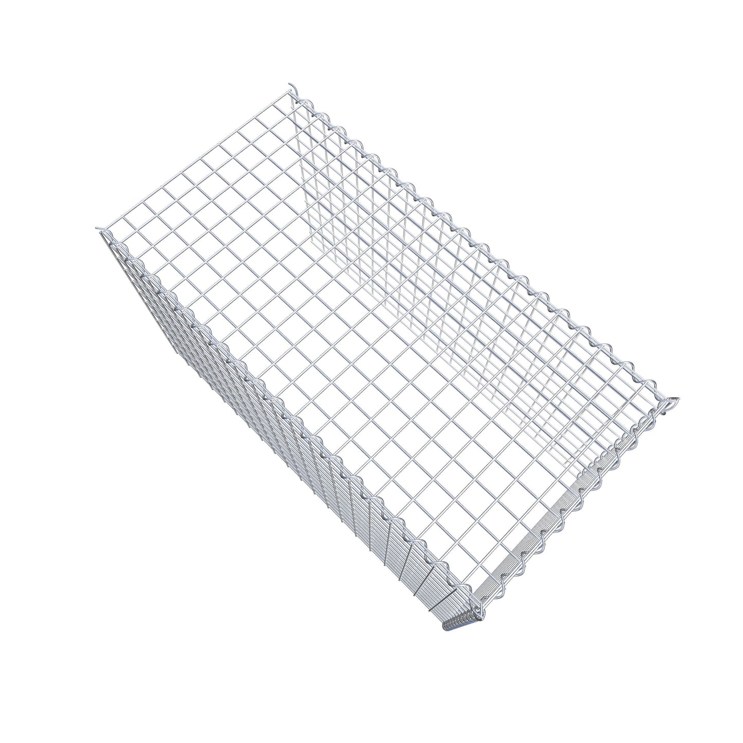 Add-on schanskorf type 4 100 cm x 60 cm x 50 cm (L x H x D), maaswijdte 5 cm x 5 cm, spiraalvormig