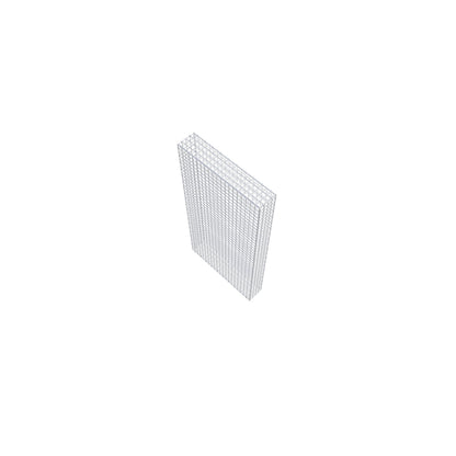 Gavión 200 cm x 100 cm x 20 cm (L x A x P), malla 5 cm x 5 cm, anillo en C