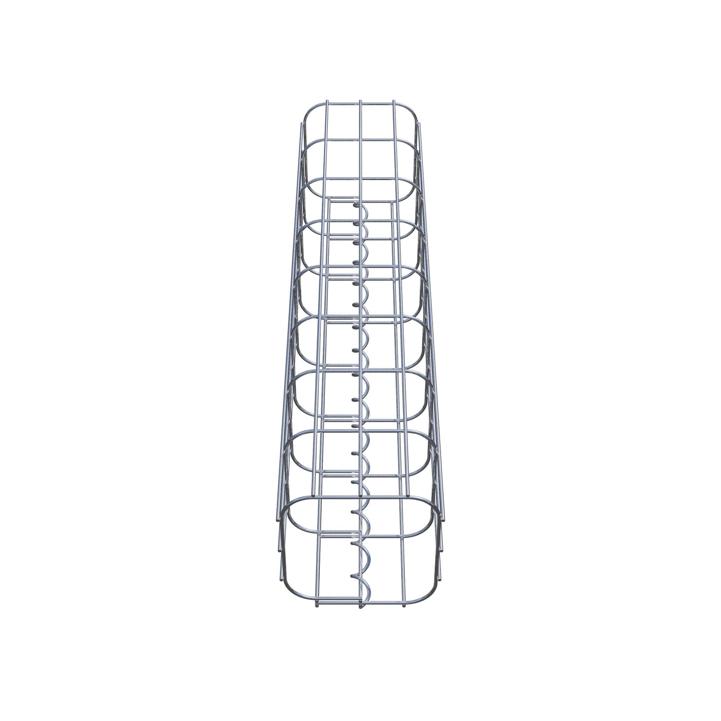 Colonna di gabbioni quadrata 17 cm x 17 cm, alta 80 cm, MW 5 cm x 10 cm