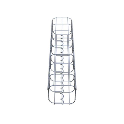 Colonna di gabbioni quadrata 17 cm x 17 cm, alta 80 cm, MW 5 cm x 10 cm