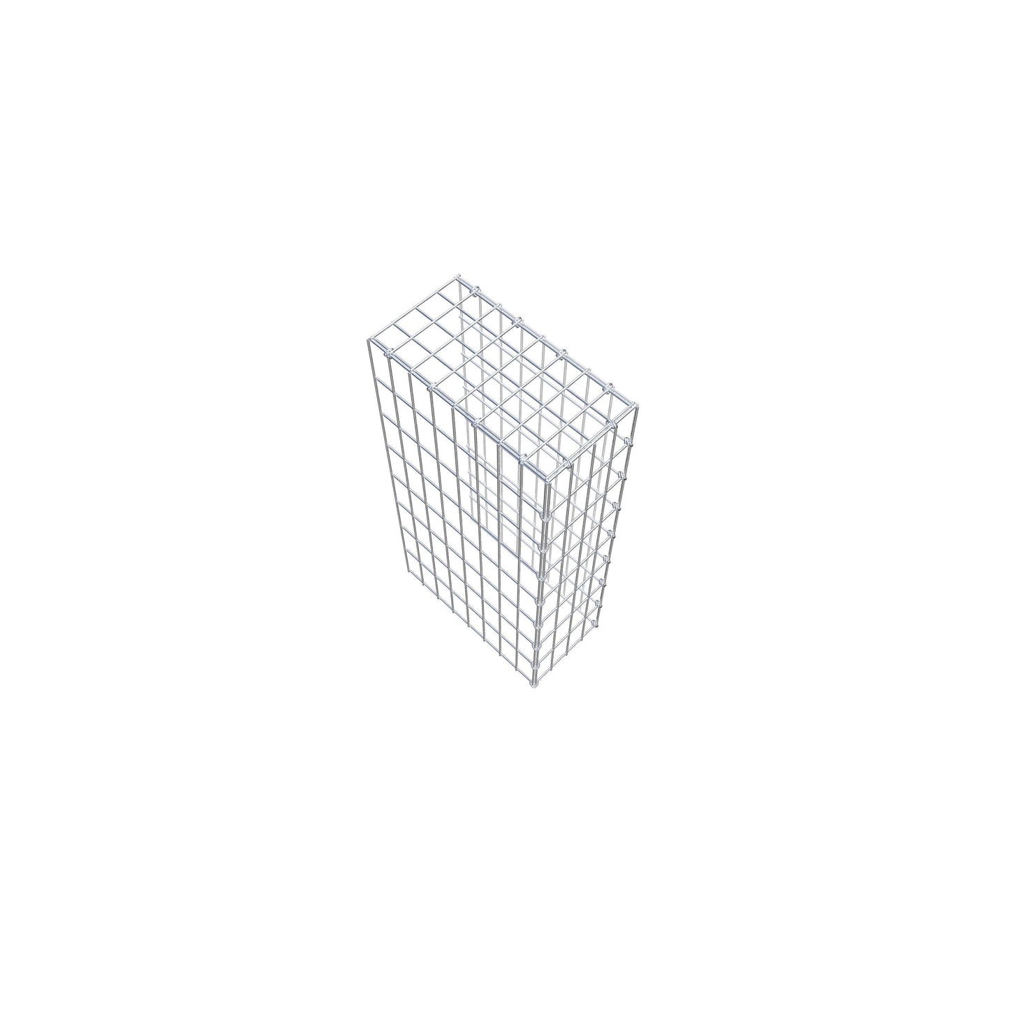 Anbaugabione Typ 4 80 cm x 40 cm x 20 cm (L x H x T), Maschenweite 5 cm x 10 cm, C-Ring
