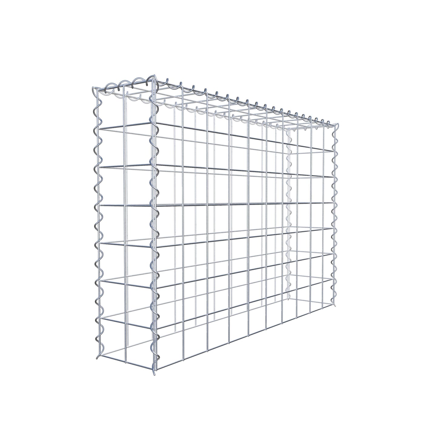 Gabião Tipo 3 100 cm x 70 cm x 20 cm (C x A x P), malhagem 10 cm x 10 cm, espiral