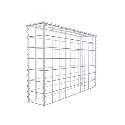 Gabião Tipo 3 100 cm x 70 cm x 20 cm (C x A x P), malhagem 10 cm x 10 cm, espiral