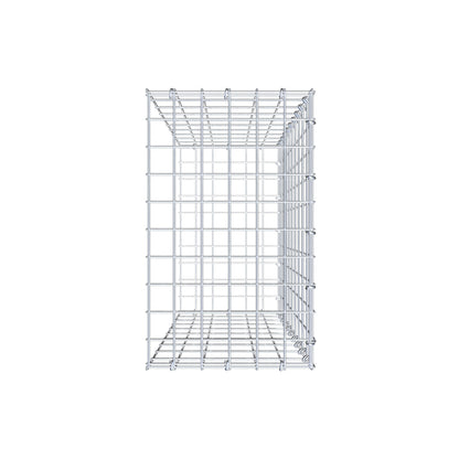 Fourche rapportée type 2 100 cm x 30 cm x 50 cm, mailles 5 cm x 10 cm, anneau en C