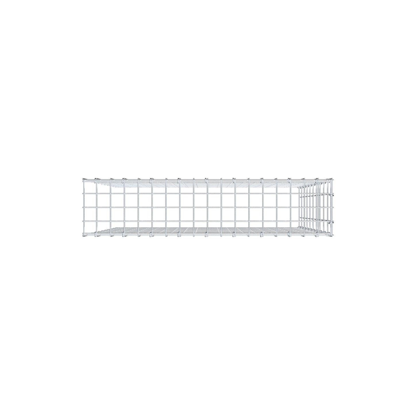 Gavión adicional tipo 4 100 cm x 90 cm x 20 cm (L x A x P), malla 5 cm x 10 cm, anillo en C