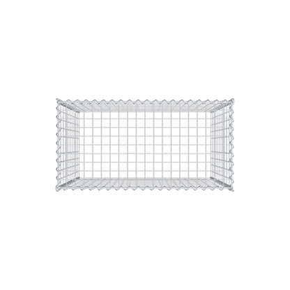 Gavión adicional tipo 3 100 cm x 100 cm x 50 cm (L x A x P), malla 5 cm x 10 cm, en espiral