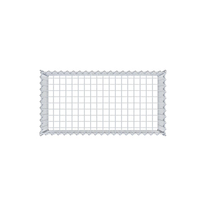 Gavión complementario tipo 3 100 cm x 40 cm x 50 cm (L x A x P), malla 5 cm x 5 cm, espiral