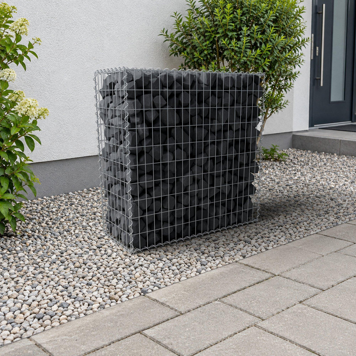 Gabbione 100 cm x 100 cm x 40 cm (L x H x P), maglia 5 cm x 10 cm, spirale