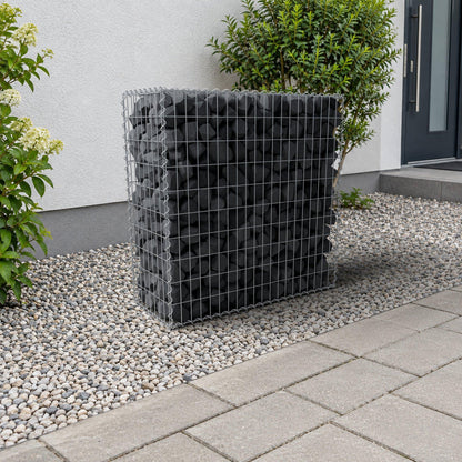 Gabbione 100 cm x 100 cm x 40 cm (L x H x P), maglia 5 cm x 10 cm, spirale