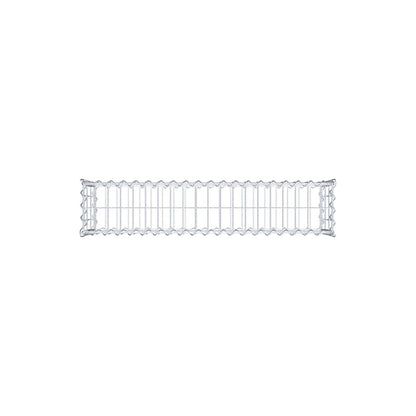 Gabião 100 cm x 30 cm x 20 cm (C x A x P), malhagem 5 cm x 10 cm, espiral